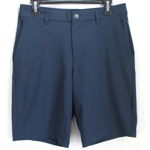 Lululemon Commission Shorts Mens Size 30 Navy Blue 11" Inseam LM7A83S Golf Chino - Picture 1 of 4